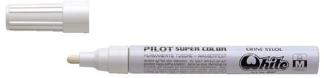 Pilote Pilote Pilote Super SC-W-M Lakmarker Round White 2 mm | 12 pièces