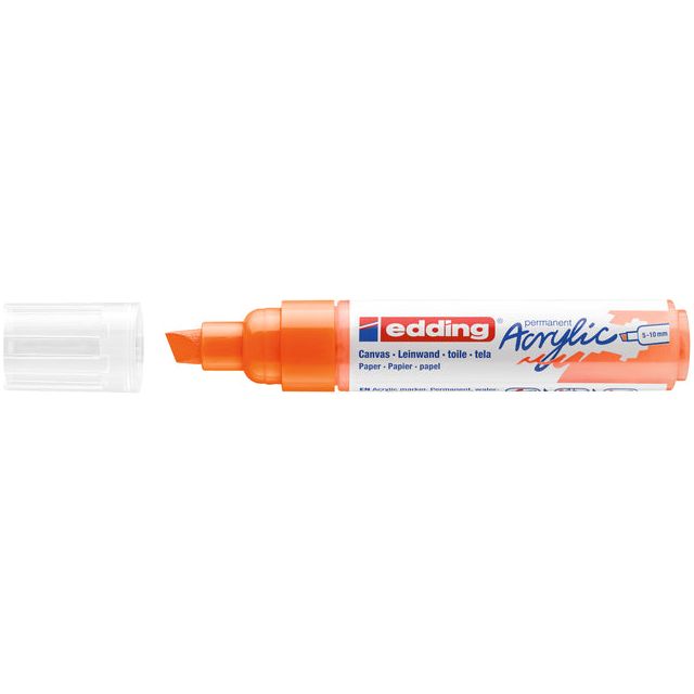 Edding - Acrylmarker EDDing E -5000 Rasse Neon Oranje | 5 Stücke