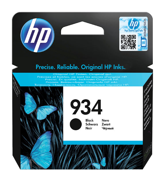 HP - inktcartridge 934, 400 pagina's, OEM C2P19AE, zwart