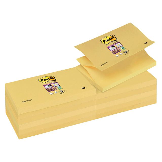 Post-it - Memoblok 3m  z-note s350 sticky geel