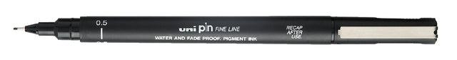 Uni -Ball - Uni Pin Fineliner, point rond, 0,5 mm, noir