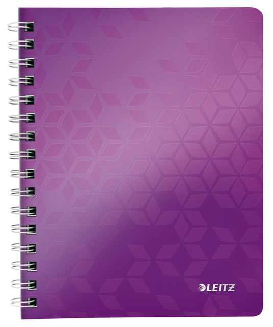 Leitz - Notebook wow a5 spiral pp ligne violette