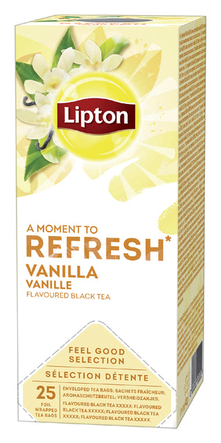 Lipton - Tea Refresh Vanilla 25 pièces | 6 pièces