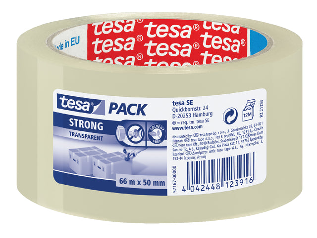 TESA - Emballage 50mmx66m transparent PP | 6 pièces