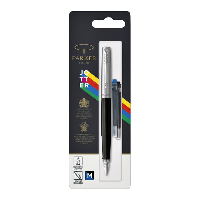 Parker - Jotter Originals Fountain Pen, noir, sur blister