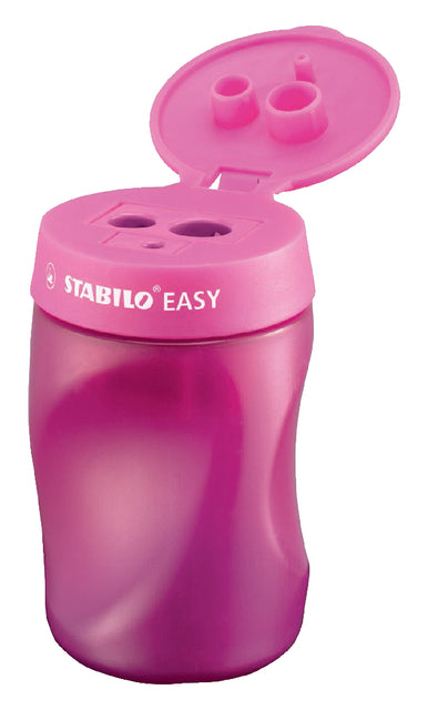 STABILO - Puntenslijper easy 4502 rechts roze | 3 stuks