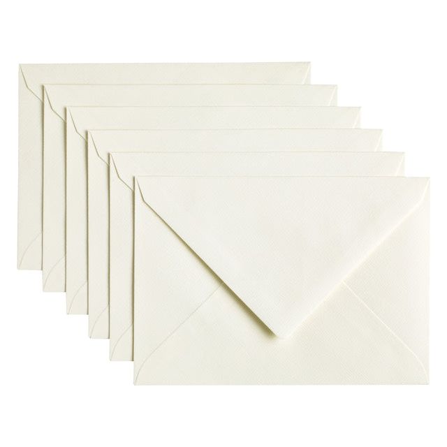 Papicolor - Enveloppe C6 114x162mm Blanche blanc