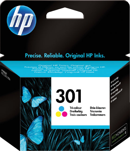 HP - Inkcartridge 301, 165 pages, OEM CH562EE, 3 couleurs