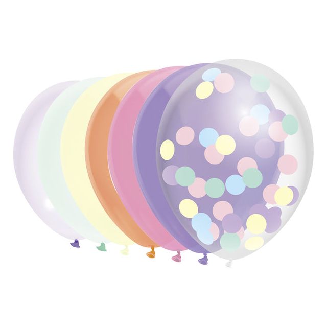 Haza - Ballon Uni 30cm 10 pièces Assorti pastel