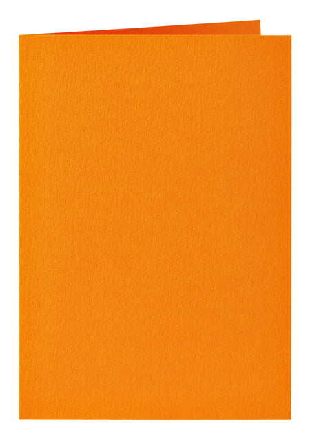 Papicolor - Carte de correspondance double 105x148 mm orange