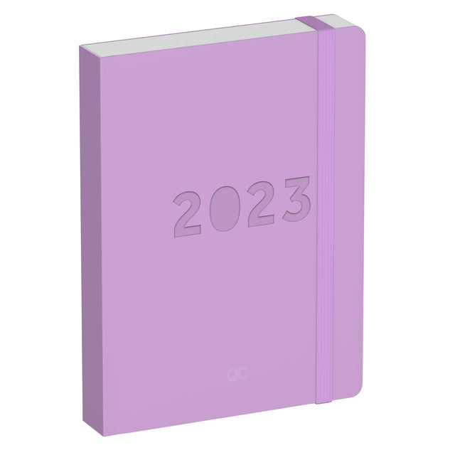 Agenda 2023 110x150 QC Farbe 1 Tag/1 Seite Lila Lavendel