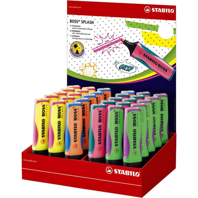 Stabilo - Markeerstift boss splash 75/30-1 ass | 30 stuks