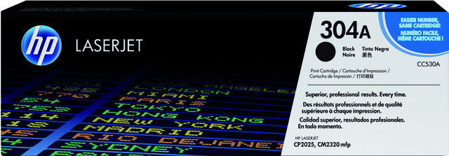 HP - toner 304A, 3 500 pagina's, OEM CC530A, zwart