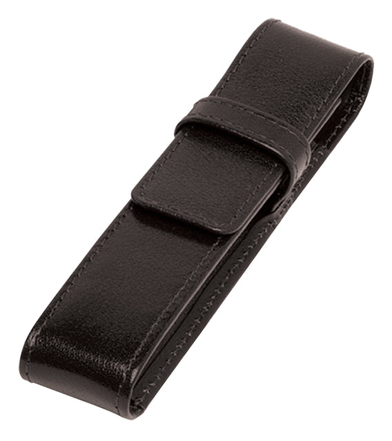 Van der Spek - Pennetui 321 1-Piece Buffalo Leather Black