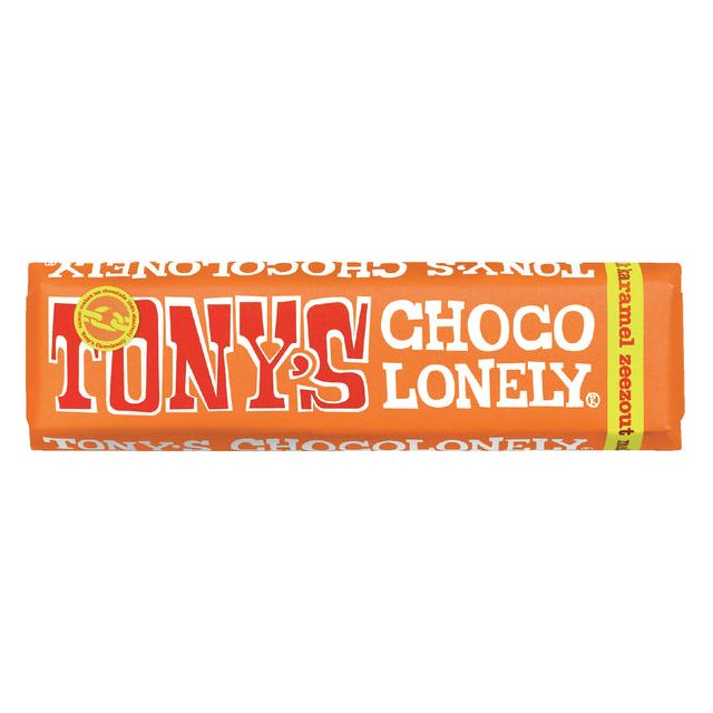 Tony's Chocolonely - Schokoladenbar, 47 g, Karamell -Meersalz