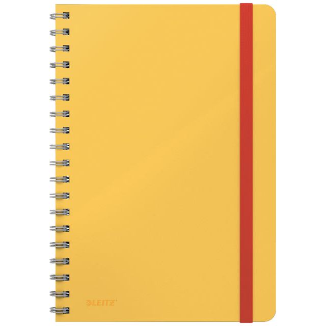 Leitz - Notebook confortable B5 Ligne Spiral jaune | 15 pièces