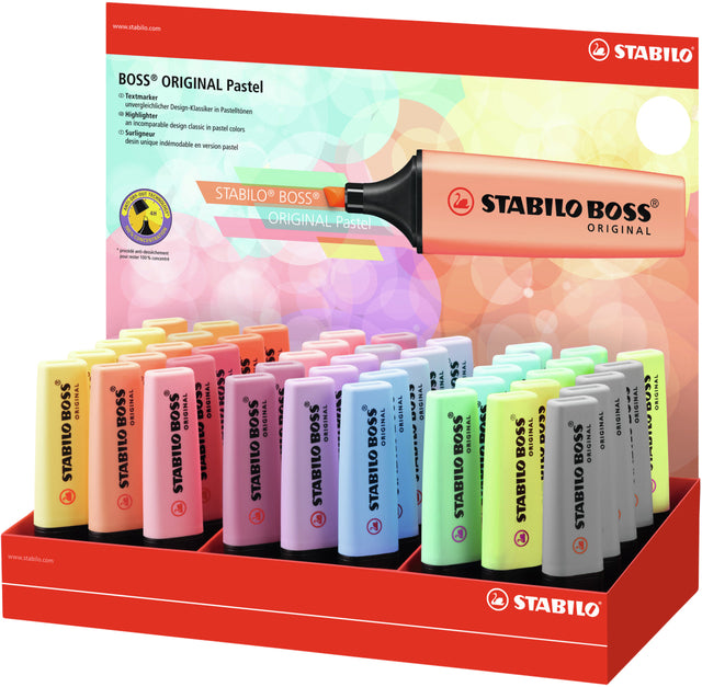 Stabilo - Markeerstift boss 70/45 45st pastel ass