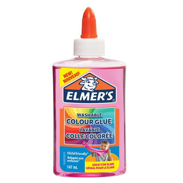 Elmer's - Glue pour enfants transparent 147 ml rose