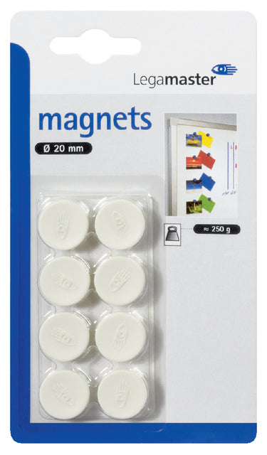 Legamaster - Magneet legamaster 20mm 250gr wit