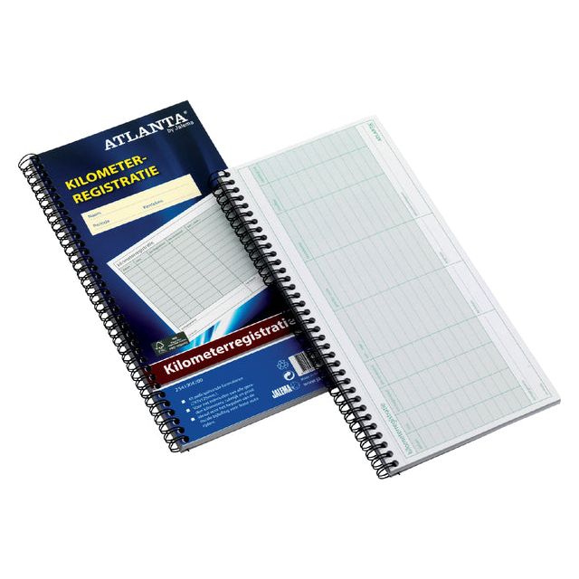 Quantore - Km registratieboek djois atl 40x2vel spiraal | 5 stuks