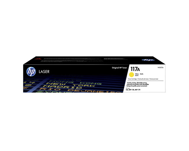 HP - toner 117A, 700 pagina's, OEM W2072A, geel