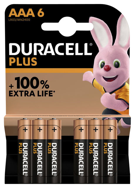 Duracell - Batterie plus 6XAAA | 10 pièces