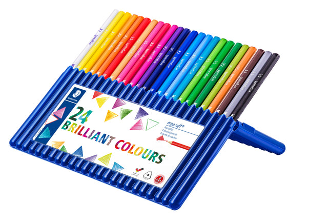 Staedtler - Triangularfarbene Bleistift Ergosoft 24 Stifte