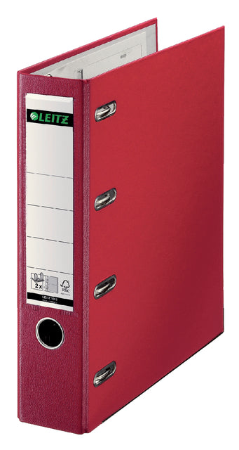 Leitz - Bankordner A4 80mm 2 mécanismes rouges | 5 pièces