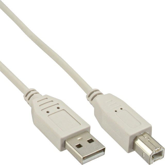 USB-A USB-A en ligne USB-B 2,0 m 3 mètres beige