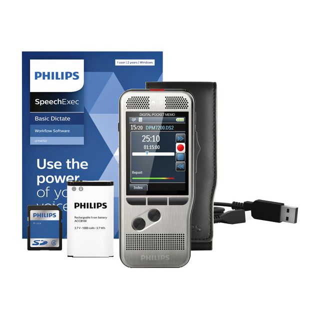 Philips - DICTATION DES POCKETMEMO DPM7200