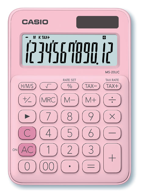 Casio - Rekenmachine casio ms-20uc roze