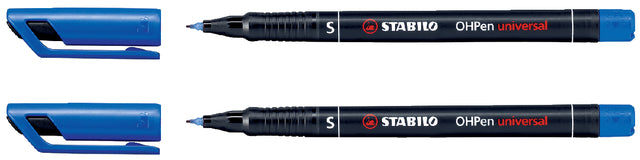 STABILO - FORD -TIP PEN OHPEN Permanent 841/41 um 0,4 mm blau | 10 Stücke