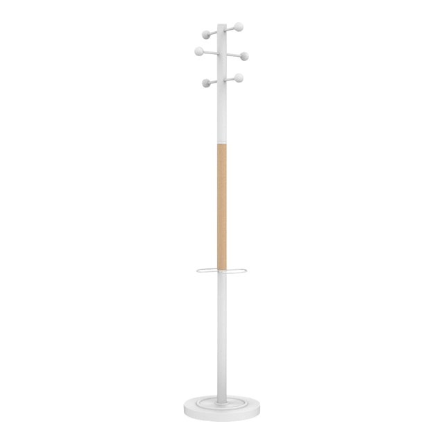 Unilux - Rack de manteau debout Accès blanc / bois