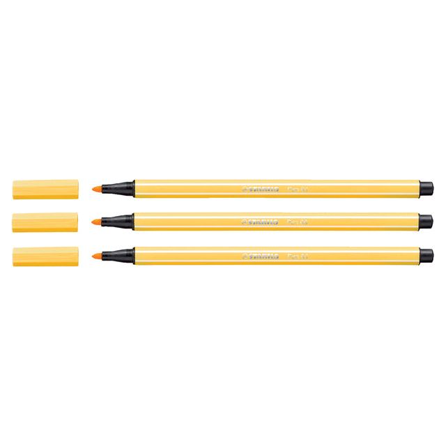 Stabilo - Felt -tip Pen 68/44 Jaune | 10 pièces