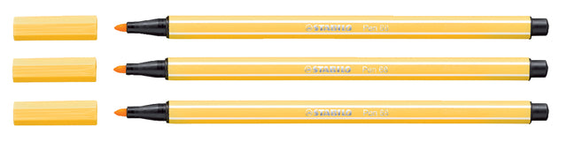 Stabilo - Felt -tip Pen 68/44 Jaune | 10 pièces