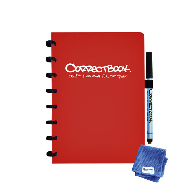 Correctbook - Notebook A5 ligne 40blz horizon rouge