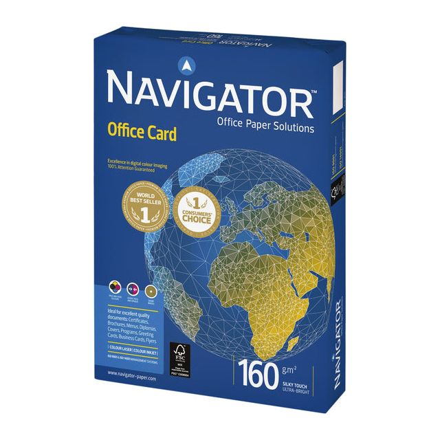 Navigator - Copier la carte papier A4 160gr White 250vel | 5 pièces