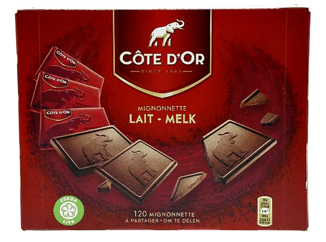 Côte d'Or - Côte d'Or Mignonnette au chocolat, chocolat au lait, boîte de 120 morceaux