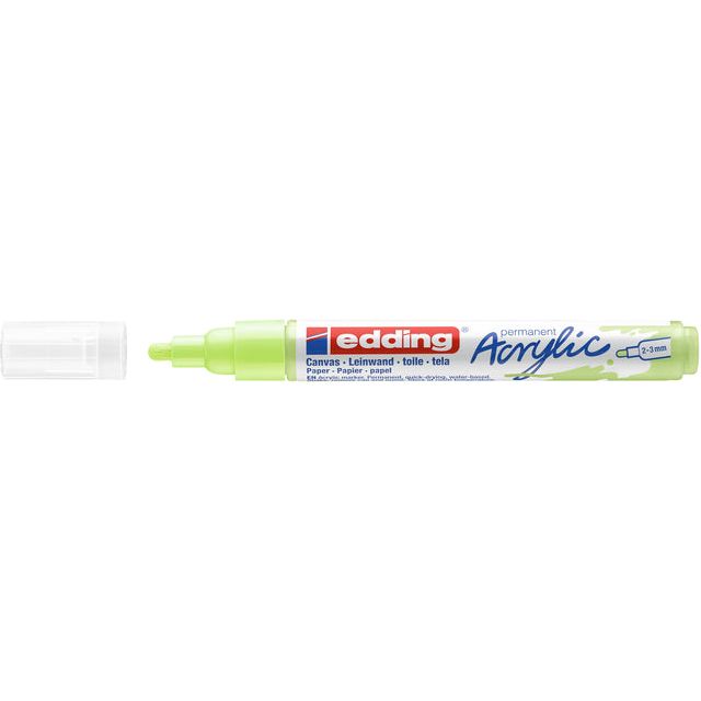 Edding - Acrylmarker EDDing E -5100 mittelgroße Pastellgrün | 10 Stücke