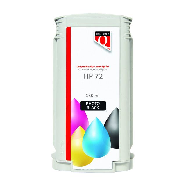 Quantore - Inkcartridge Alternative für 72 C9370A Foto schwarz | 12 Stücke