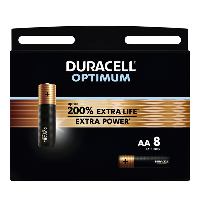 Duracell - Batterij  optimum aa 8st | 8 stuks