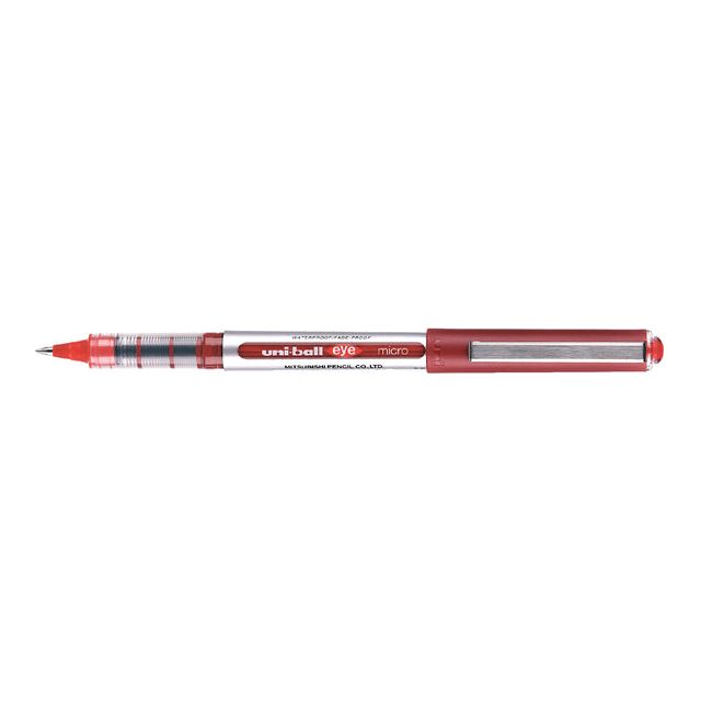 Uni -Ball - Micro Roller, largeur d'écriture 0,2 mm, rouge