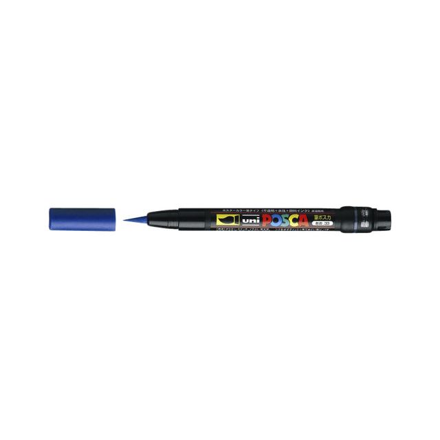 Posca - Brushverfstift posca pcf350 1-10mm donkerblauw