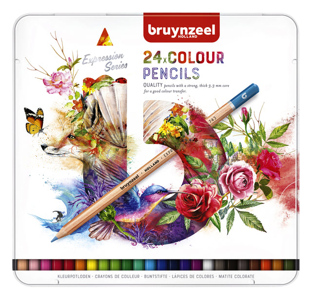 Bruynzeel - crayons de couleur Sion, boîte de 24 pièces