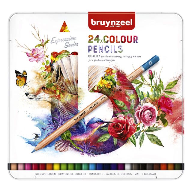 Bruynzeel - crayons de couleur Sion, boîte de 24 pièces