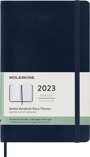 Moleskine - Agenda Notebook 2023 MSK 12Mnd Large SC Safbl | 1 Stück | 9 Stücke