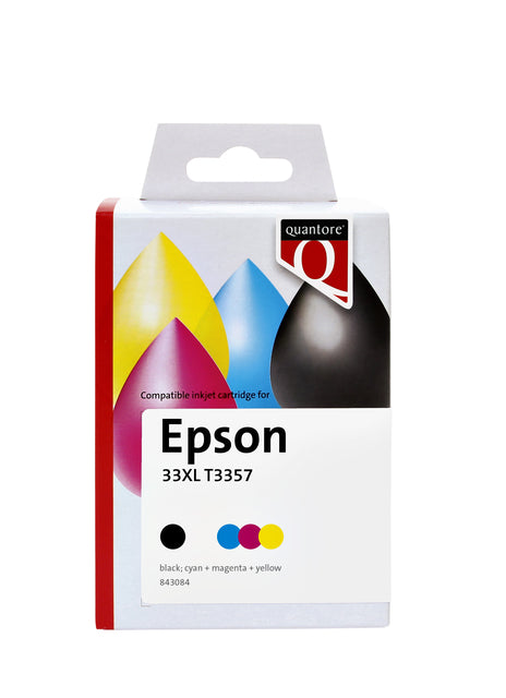 Quantore - Inkcartridge T3357 noir + 3 couleurs