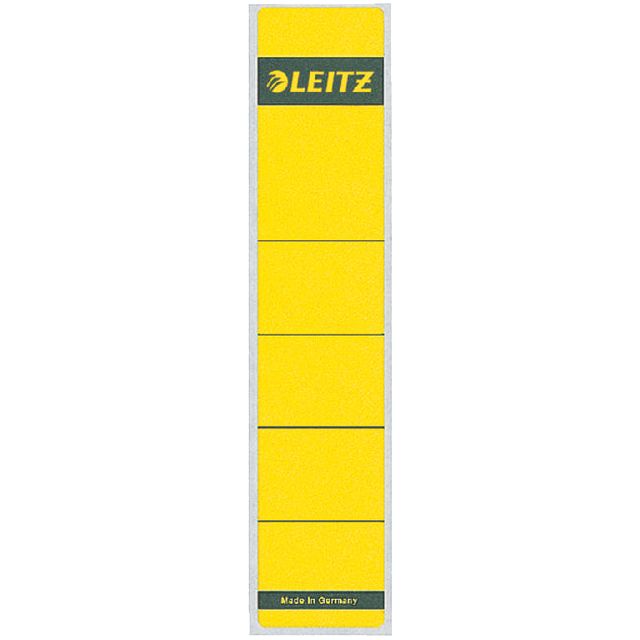 Leitz - Rugetiket  1643 39x192mm geel | 10 stuks