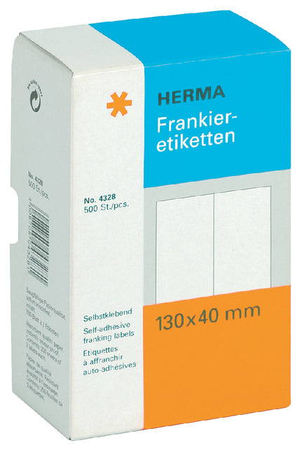 HERMA - Étiquette de franc 4328 Double 130x40mm 500 pièces