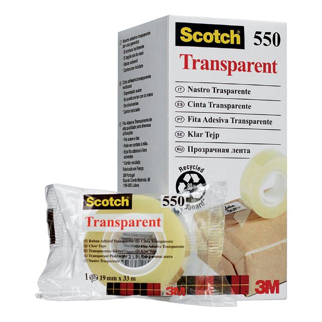 Scotch - Transparante e 550 ft 19 mm x 33 m